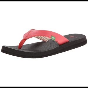 Sanuk coral sandals flip flops